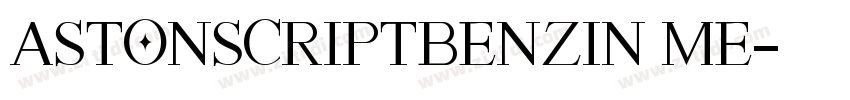 AstonScriptBenzin me字体转换